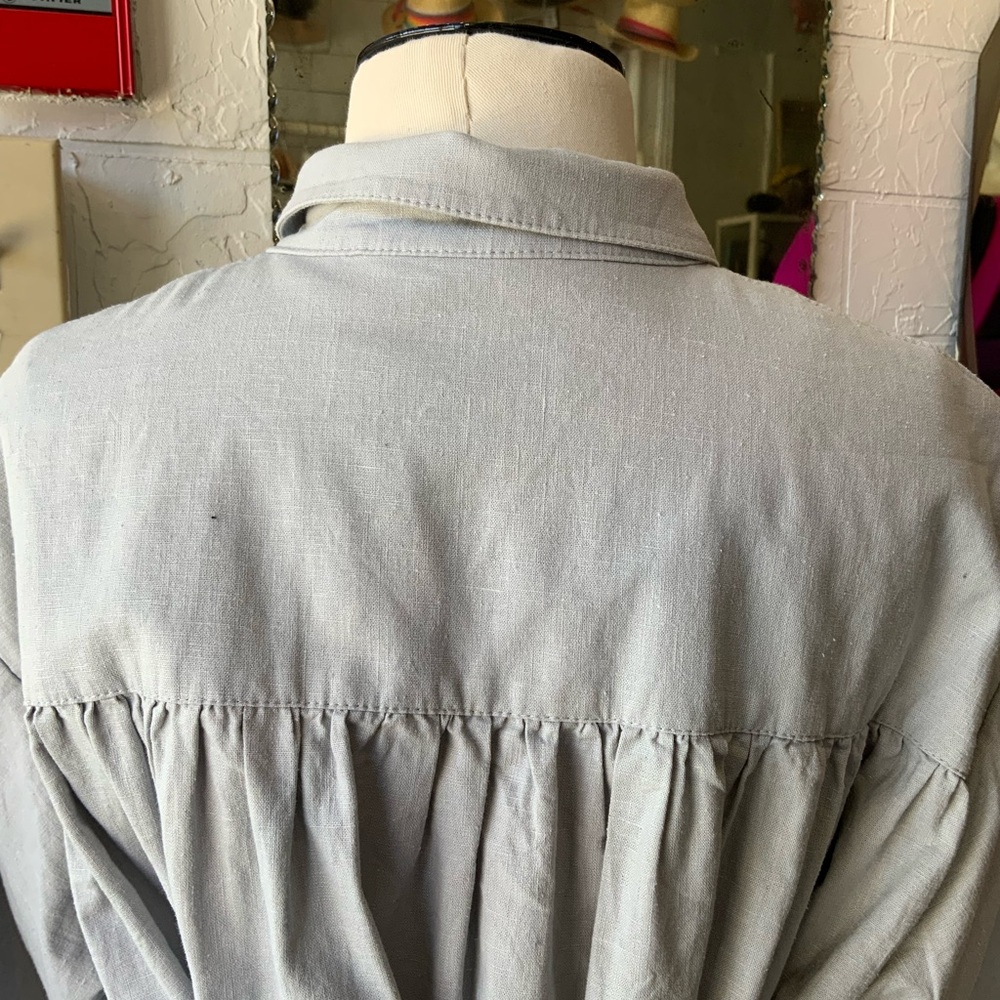 Neul Linen boxy button down shirt - Picture 6 of 12